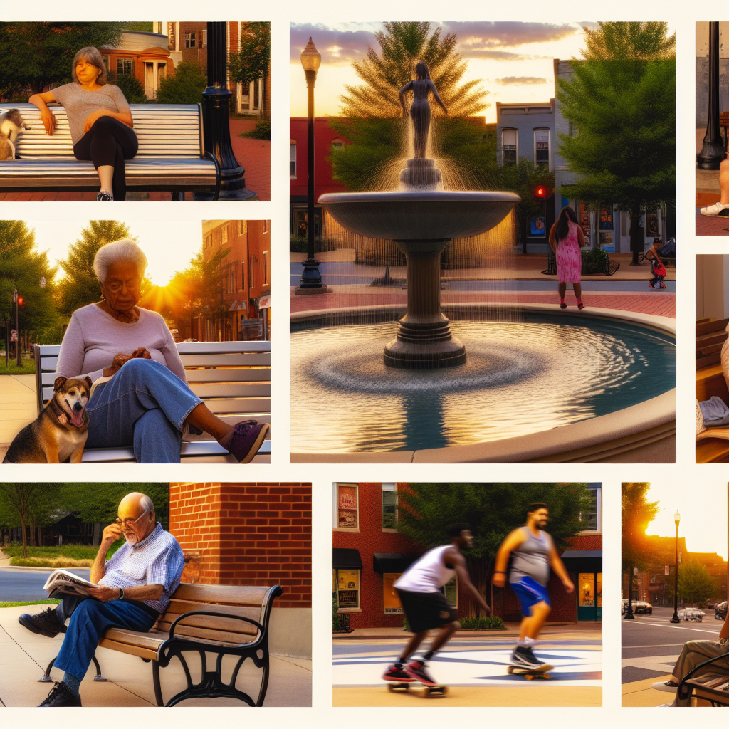 Madrid fountain square