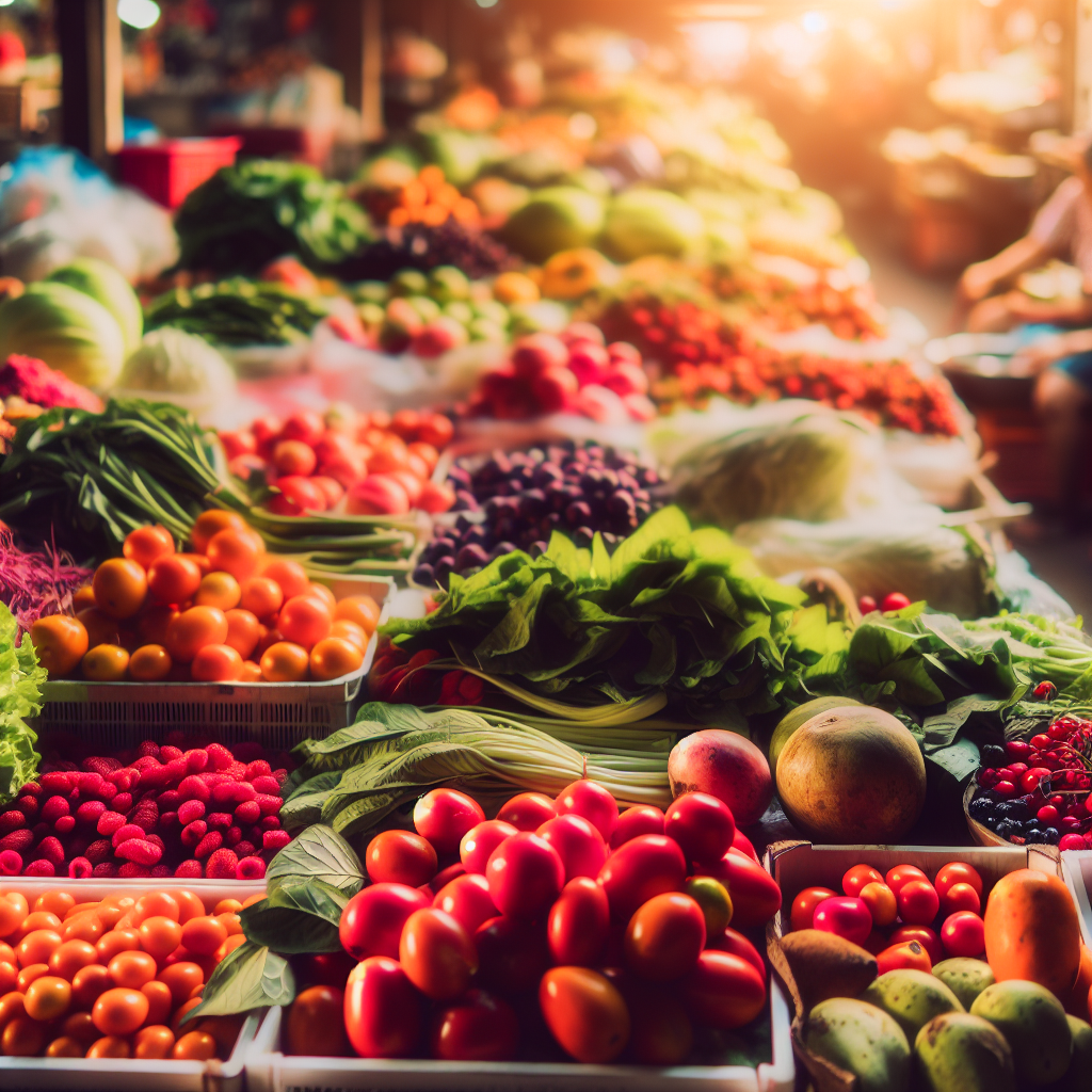 Local market shopping